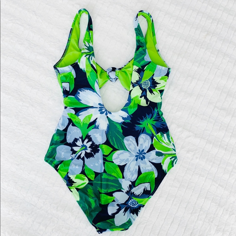 aerie // NWOT tropical knot one piece swimsuit - Picture 8 of 12